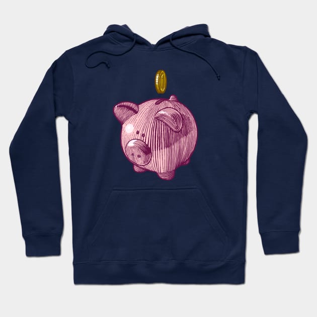 Piggy bank Hoodie by StefanAlfonso